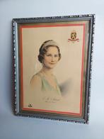 Vintage kader met poster koningin Astrid - Jacques, Ophalen