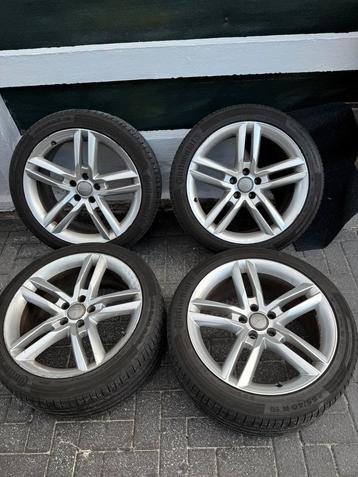 Audi S line velgen 19 inch met nog goede banden beschikbaar voor biedingen