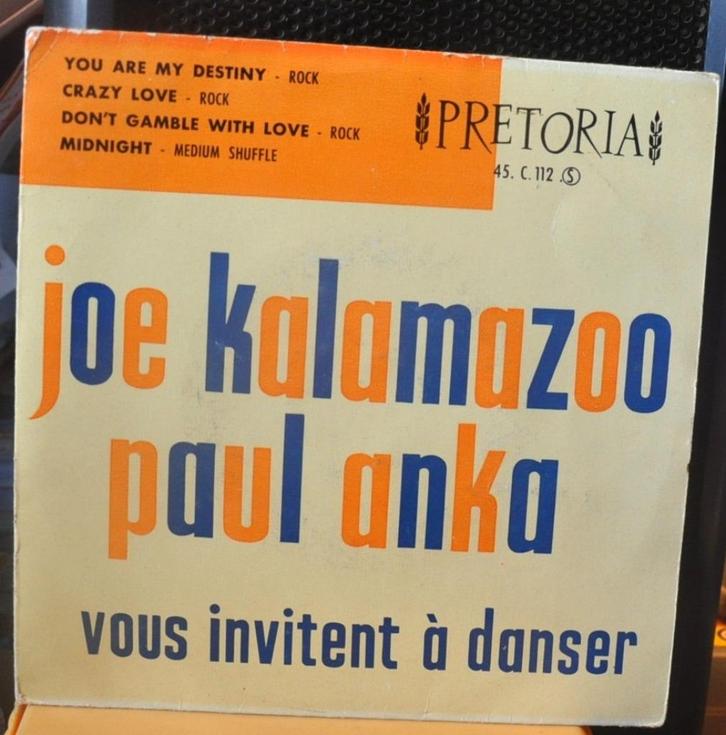 vinyl 45 tours joe kalamazoo paul anka (x20320), Cd's en Dvd's, Vinyl | Overige Vinyl, Gebruikt, Ophalen of Verzenden