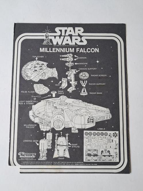 Star Wars Vintage Notice Falcon SW ORIGINEEL, Verzamelen, Star Wars, Gebruikt, Actiefiguurtje, Ophalen of Verzenden