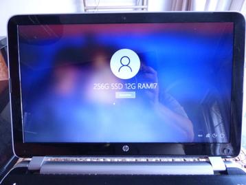 HP I7 laptop windows 11 24h2 12g Ram 240G ssd, Enlèvement ou Envoi, Moins de 2 Ghz, Azerty, 240 GB