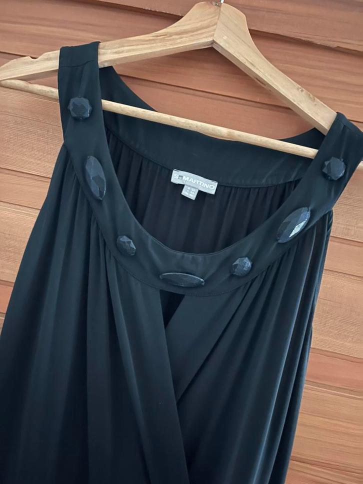 San Martino Zwarte Jurk Maat 48/50 In Perfecte Staat, Kleding | Dames, Jurken, Zo goed als nieuw, Maat 46/48 (XL) of groter, Zwart