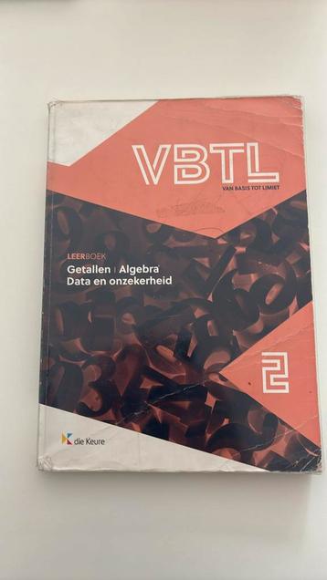 VBTL 2 - leerboek getallen, algebra, data en onzekerheid beschikbaar voor biedingen
