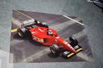 affiche poster Ferrari 412 T2 G. Berger 1995, Ophalen of Verzenden, Gebruikt, Auto's