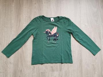 Groene longsleeve C&A - maat 134 beschikbaar voor biedingen