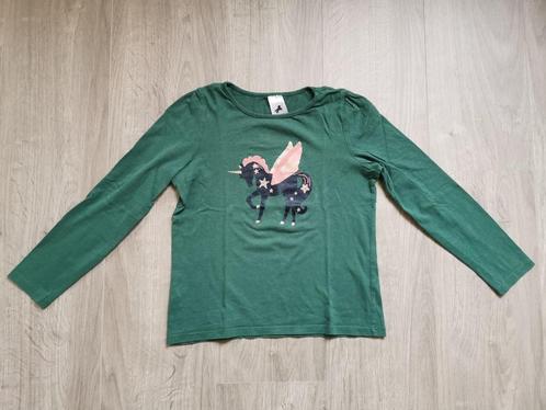 Groene longsleeve C&A - maat 134, Kinderen en Baby's, Kinderkleding | Maat 134, Zo goed als nieuw, Meisje, Shirt of Longsleeve