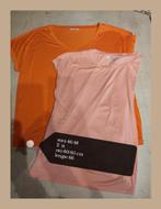 2 t-shirts en modal de la marque Sora 46/48, Sora by Jbc, Manches courtes, Rose, Taille 46/48 (XL) ou plus grande