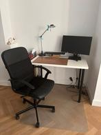 IKEA bureau en bureaustoel, Huis en Inrichting, Bureaus, Ophalen, Met wielen, Gebruikt, Bureau