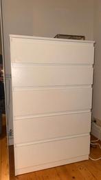 Kullen ladekast 5 lades - wit - ikea - 70x112 cm, Ophalen, Gebruikt, 75 cm of meer, 50 tot 100 cm