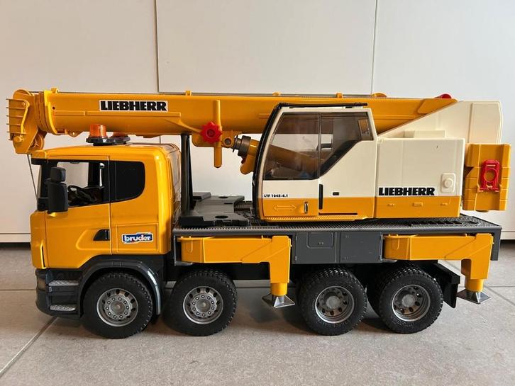 Bruder kraanwagen met licht- en geluidsmodule, Kinderen en Baby's, Speelgoed |Speelgoedvoertuigen, Gebruikt, Ophalen