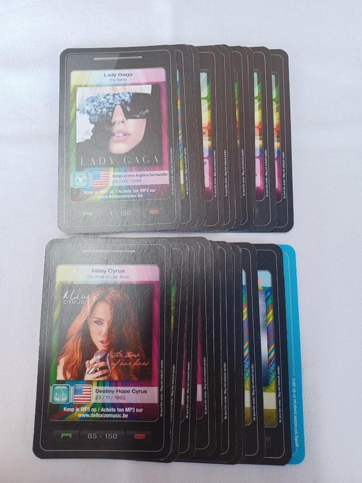 Kaarten Star & Tunes - Delhaize, Hobby en Vrije tijd, Stickers en Plaatjes, Zo goed als nieuw, Meerdere plaatjes, Ophalen of Verzenden