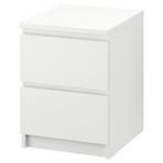 2x MALM Ladekast 2 lades, wit, 40x55 cm (IKEA), Minder dan 45 cm, 55 tot 70 cm, Ophalen of Verzenden, Zo goed als nieuw