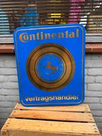 Continental Emaille Reclamebord, Ophalen of Verzenden, Gebruikt, Reclamebord