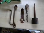 antiek 5 stuks oud materiaal, Ophalen of Verzenden