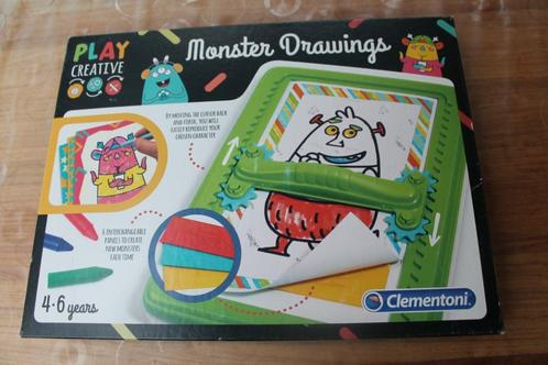 Tekenhulp thema monsters Clementoni, Kinderen en Baby's, Speelgoed | Educatief en Creatief, Zo goed als nieuw, Knutselen, Ontdekken