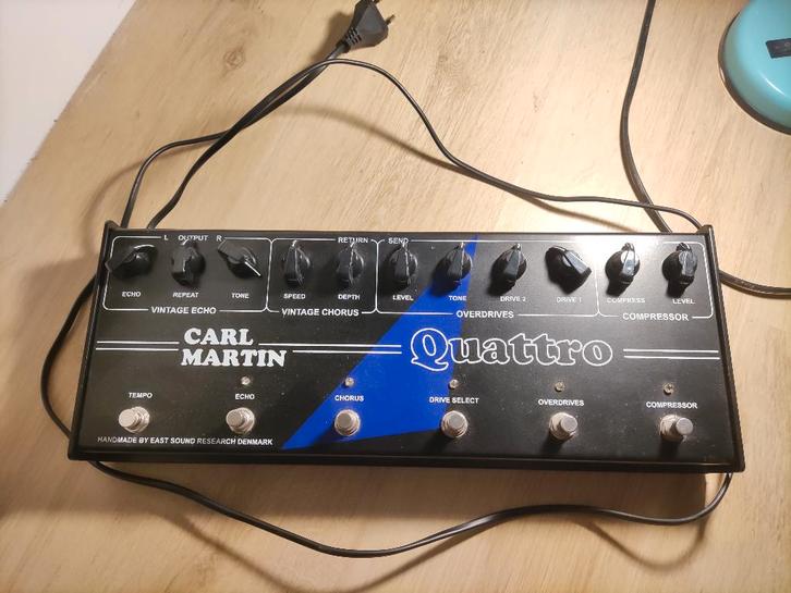 Carl Martin Quattro, Musique & Instruments, Effets, Utilisé, Chorus, Delay ou Écho, Distortion, Overdrive ou Fuzz, Compresseur