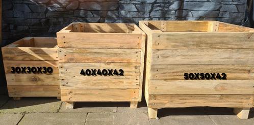 Mooie plantenbakken – Nu met 10% korting!, Tuin en Terras, Bloembakken en Plantenbakken, Nieuw, Hout, Tuin, 30 tot 60 cm, Minder dan 60 cm