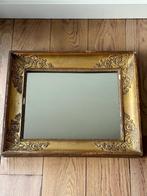 Miroir en bois doré et stuqué., Antiquités & Art, Rectangulaire, Moins de 50 cm, Enlèvement, Moins de 100 cm