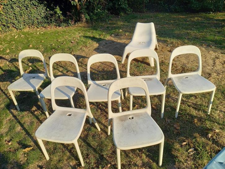 Tof design Ikea Urban tuinstoelen stapelbaar 4 + 3 gratis, Tuin en Terras, Tuinstoelen, Kunststof, Stapelbaar, Ophalen of Verzenden