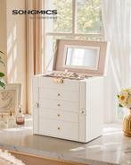 Boîte à bijoux | Blanc crème | LIVRAISON GRATUITE, Neuf, -, SONGMICS, -