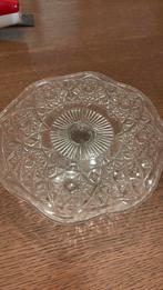 glazen taartschotel 21 cm, Antiek en Kunst, Ophalen of Verzenden