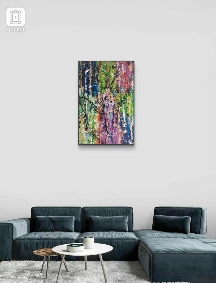 Salsa vibes, Antiek en Kunst, Kunst | Schilderijen | Abstract, Ophalen