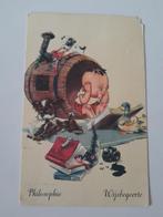 Postkaart - filosofie,  satirisch.  1953, Ophalen of Verzenden, 1940 tot 1960, Gelopen, Overige thema's