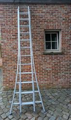 SOLIDE LADDER ALU TYPE C 2X12 (3.25-5.50M), Doe-het-zelf en Bouw, Ladders en Trappen, Ladder, Opvouwbaar of Inschuifbaar, Zo goed als nieuw