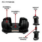 PH Fitness Set Verstelbare Smart Dumbbells 40KG - Dumbells, Sport en Fitness, Ophalen of Verzenden, Nieuw, Buik, Dumbbell