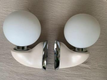 vintage set wandlampen Luigi Colani space age Anemone beschikbaar voor biedingen