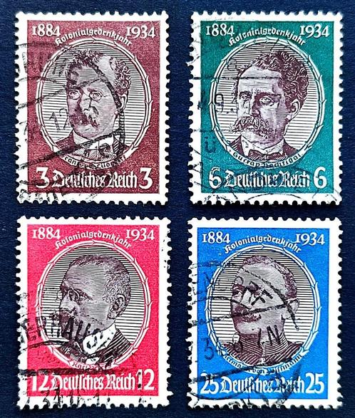 DR: Deutsche Entdecker VOLLEDIGE SERIE! 1934, Postzegels en Munten, Postzegels | Europa | Duitsland, Gestempeld, Overige periodes