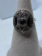 Zilveren ring met onyx maat 14, Handtassen en Accessoires, Ringen, Verzenden, Nieuw, Kleiner dan 17, Dame of Heer
