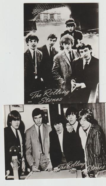 2 b/w postkaarten / ansichtkaarten van The Rolling Stones beschikbaar voor biedingen