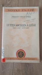 Livre - Luttes sociales à Liège XIIIe et XIVe siècles, Utilisé, Enlèvement ou Envoi