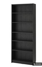 IKEA BILLY Boekenkast, zwart eikenpatroon, Ophalen, Met plank(en), 200 cm of meer, 50 tot 100 cm