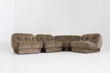 Vintage Italiaanse modulaire Nuvolone sofa Mimo Padova 1970s beschikbaar voor biedingen
