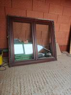 Meranti raam, Ophalen, Gebruikt, 80 tot 120 cm, Dubbelglas