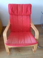 Ikea poang chaise, Maison & Meubles, Enlèvement, Utilisé, Rouge