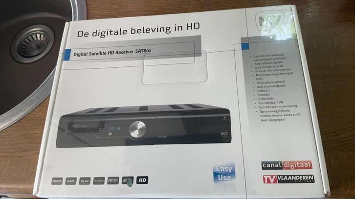 TV-Vlaanderen-Canal Digitaal-TeleSAT M7 SAT801 HD ontvanger., Audio, Tv en Foto, Schotelantennes, Nieuw, Overige merken, Ophalen of Verzenden