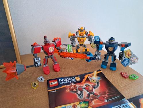 Lego nexo knights strijdharnas Axl, Macy en Clay, per stuk :, Enfants & Bébés, Jouets | Duplo & Lego, Comme neuf, Lego, Ensemble complet