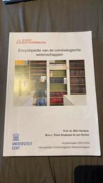 Encyclopedie van de criminologische wetenschappen (Ugent), Boeken, Ophalen of Verzenden, Gelezen