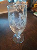 Kriek glas perzik framboos Belgisch Manneken Pis, Verzenden, Gebruikt, Glas of Glazen, Overige merken