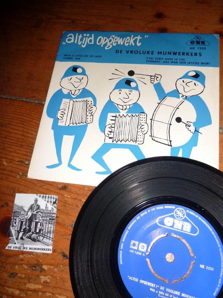 DE VROLIJKE MIJNWERKERS EPEE altijd opgewekt - 1961, Cd's en Dvd's, Vinyl Singles, Single, Verzenden