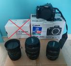 Lot Reflex + 3 objectifs + accessoires CANON, Gebruikt, Spiegelreflex, Canon, 8 Megapixel