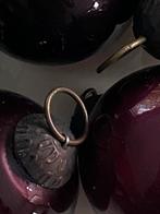 5 Zware 60 jaar oude massieve glazen retro HEKSENKERSTBALLEN, Verzamelen, Ophalen, Huis en Inrichting