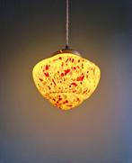 Art Deco hanglamp in veelkleurig gespikkeld glas, 1930, Antiek en Kunst, Ophalen of Verzenden