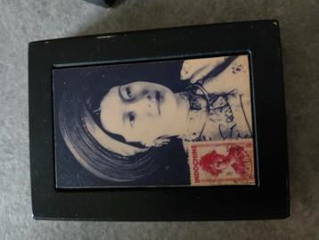 Doosje hout zwart met portret (voor bv. juweeltjes) beschikbaar voor biedingen