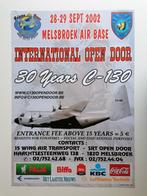 Belgian Air Force BAF Poster + Flyer Lockheed C-130 Hercules, Verzamelen, Foto of Poster, Luchtmacht, Ophalen of Verzenden