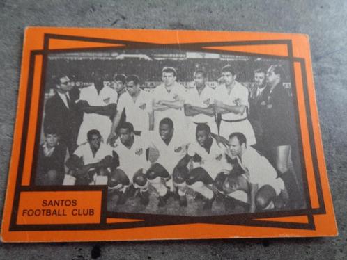 FOOTBALL Monty GUM CARD PRINT SANTOS PELE 60S, Hobby & Loisirs créatifs, Autocollants & Images, Enlèvement ou Envoi