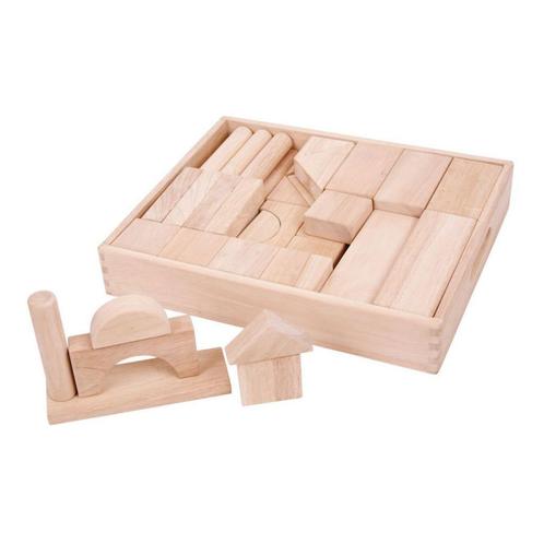 Grote houten blokken in opbergkist, Enfants & Bébés, Jouets | Jouets en bois, Neuf, Autres types, Enlèvement ou Envoi